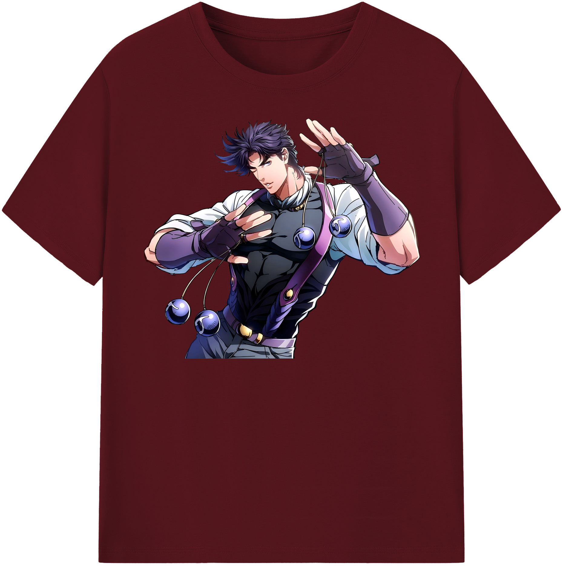 （画像用） ジョジョの奇妙な冒険 JoJo's Bizarre Adventure 綿100％半袖Tシャツ（フロントプリント）